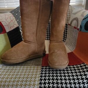 BearPaw Tan Winter & Rain Boots